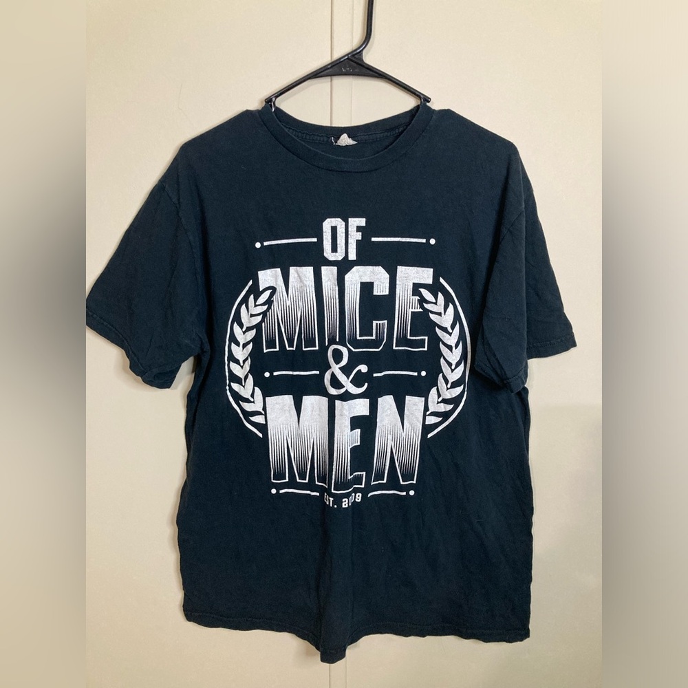 Of Mice and Men Black Unisex Band T-Shirt Unisex Size L